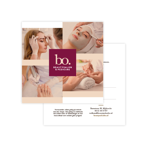 BEAUTYSALON BO. Cadeaucheque €50 - Beautysalon bo cadeaucheque 1 - 10050